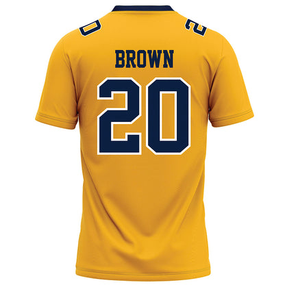 AU - NCAA Football : Dante Brown - Gold Football Jersey-1