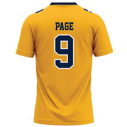 AU - NCAA Football : DJ Page - Gold Football Jersey-1