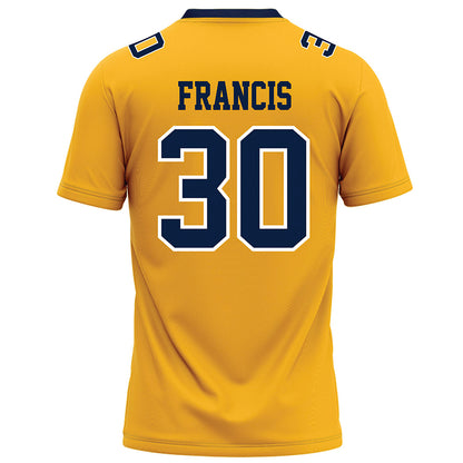 AU - NCAA Football : Luke Francis - Gold Football Jersey-1