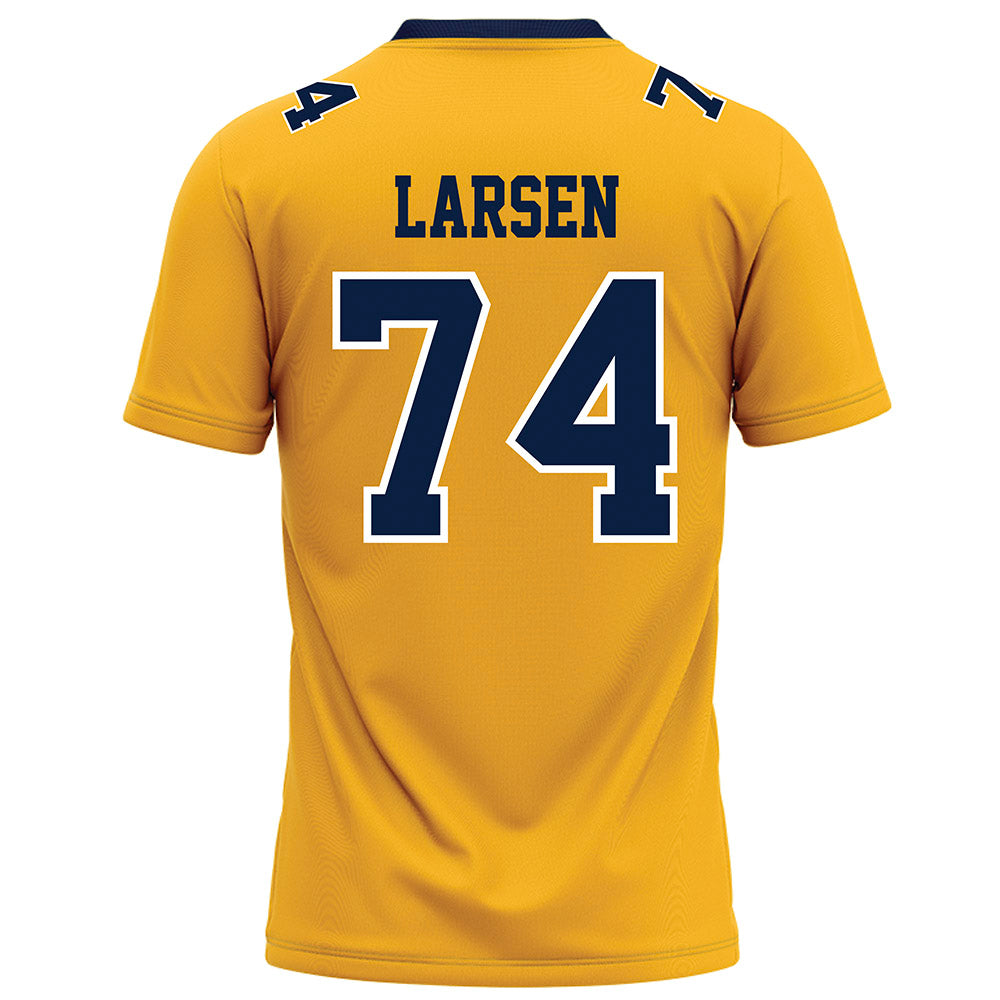 AU - NCAA Football : Josh Larsen - Gold Football Jersey-1