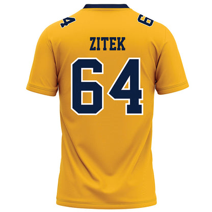 AU - NCAA Football : Jake Zitek - Gold Football Jersey-1