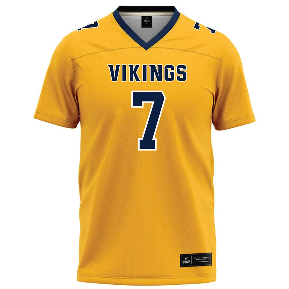 AU - NCAA Football : Jermaine Hampton - Gold Football Jersey-0
