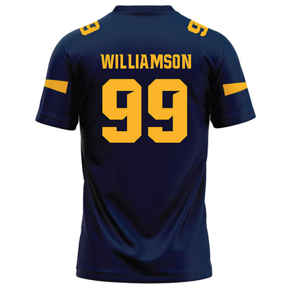 AU - NCAA Football : Khadin Williamson - Navy Football Jersey-1