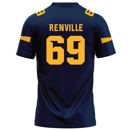 AU - NCAA Football : Elliott Renville - Navy Football Jersey-1