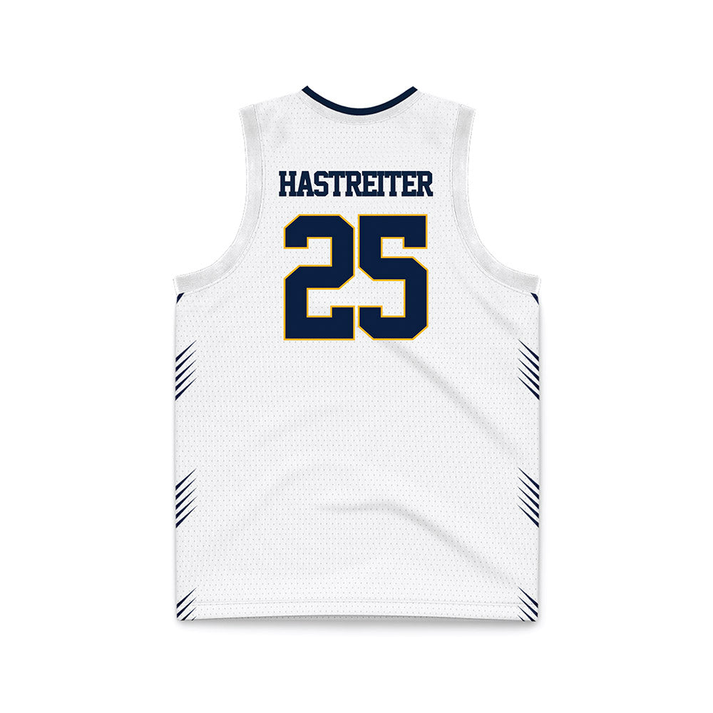 AU - NCAA Men's Basketball : Jack Hastreiter - White Basketball Jersey-1
