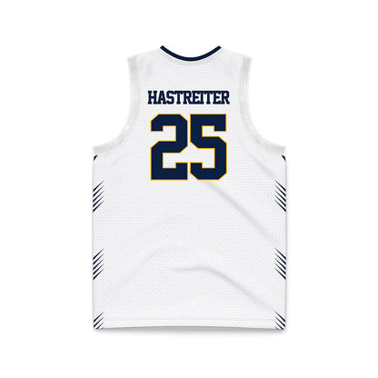 AU - NCAA Men's Basketball : Jack Hastreiter - White Basketball Jersey-1