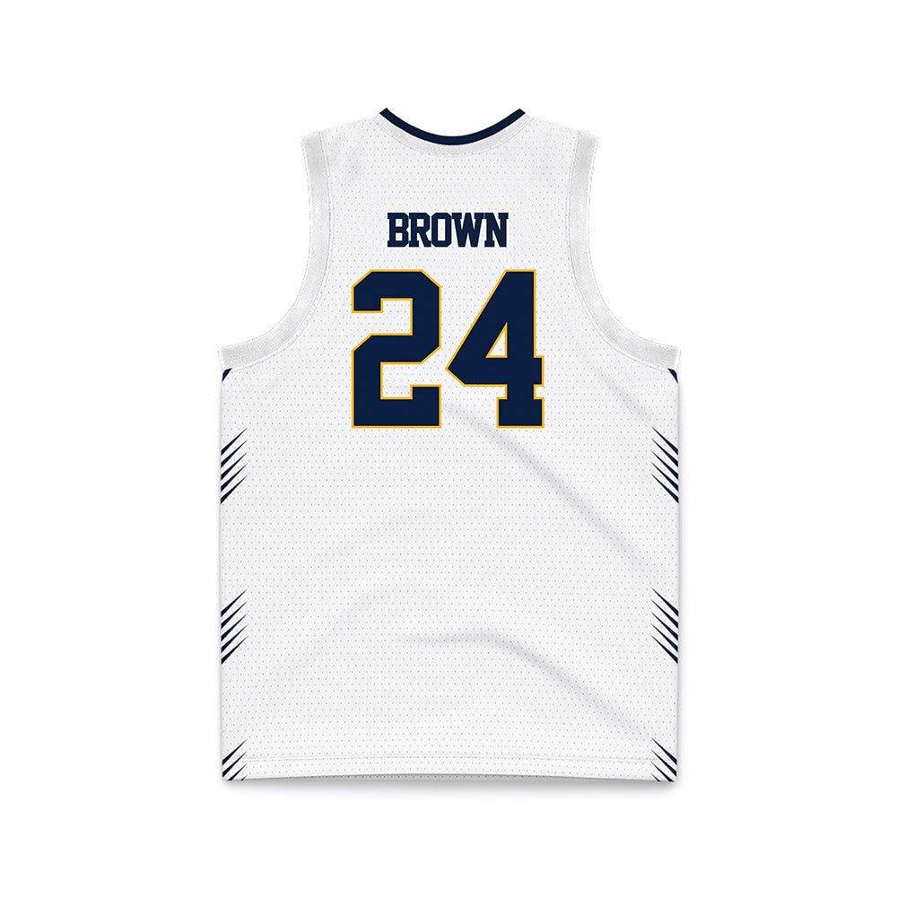 AU - NCAA Men's Basketball : Hayden Brown - White Basketball Jersey-1