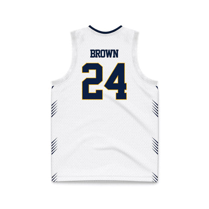 AU - NCAA Men's Basketball : Hayden Brown - White Basketball Jersey-1