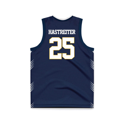 AU - NCAA Men's Basketball : Jack Hastreiter - Navy Basketball Jersey-1