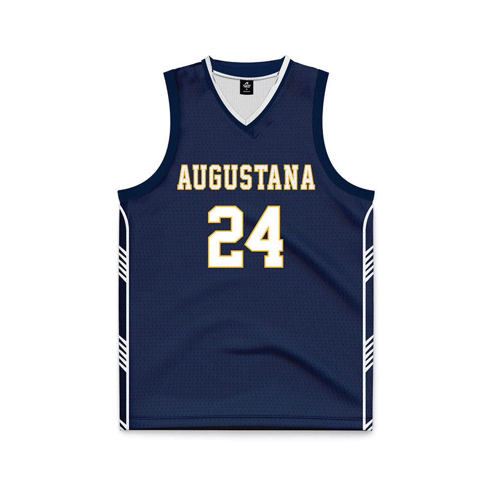 AU - NCAA Men's Basketball : Hayden Brown - Navy Basketball Jersey-0