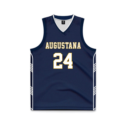 AU - NCAA Men's Basketball : Hayden Brown - Navy Basketball Jersey-0