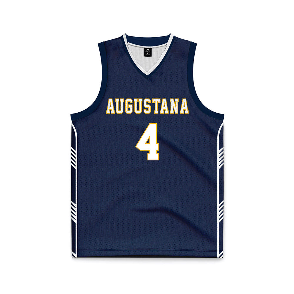 AU - NCAA Men's Basketball : Cj Armstrong - Navy Basketball Jersey-0