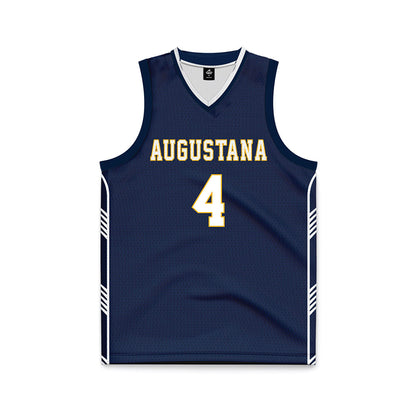 AU - NCAA Men's Basketball : Cj Armstrong - Navy Basketball Jersey-0