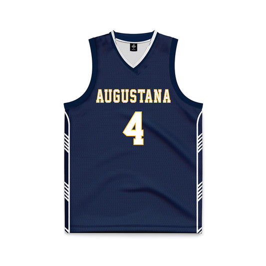 AU - NCAA Men's Basketball : Cj Armstrong - Navy Basketball Jersey-0