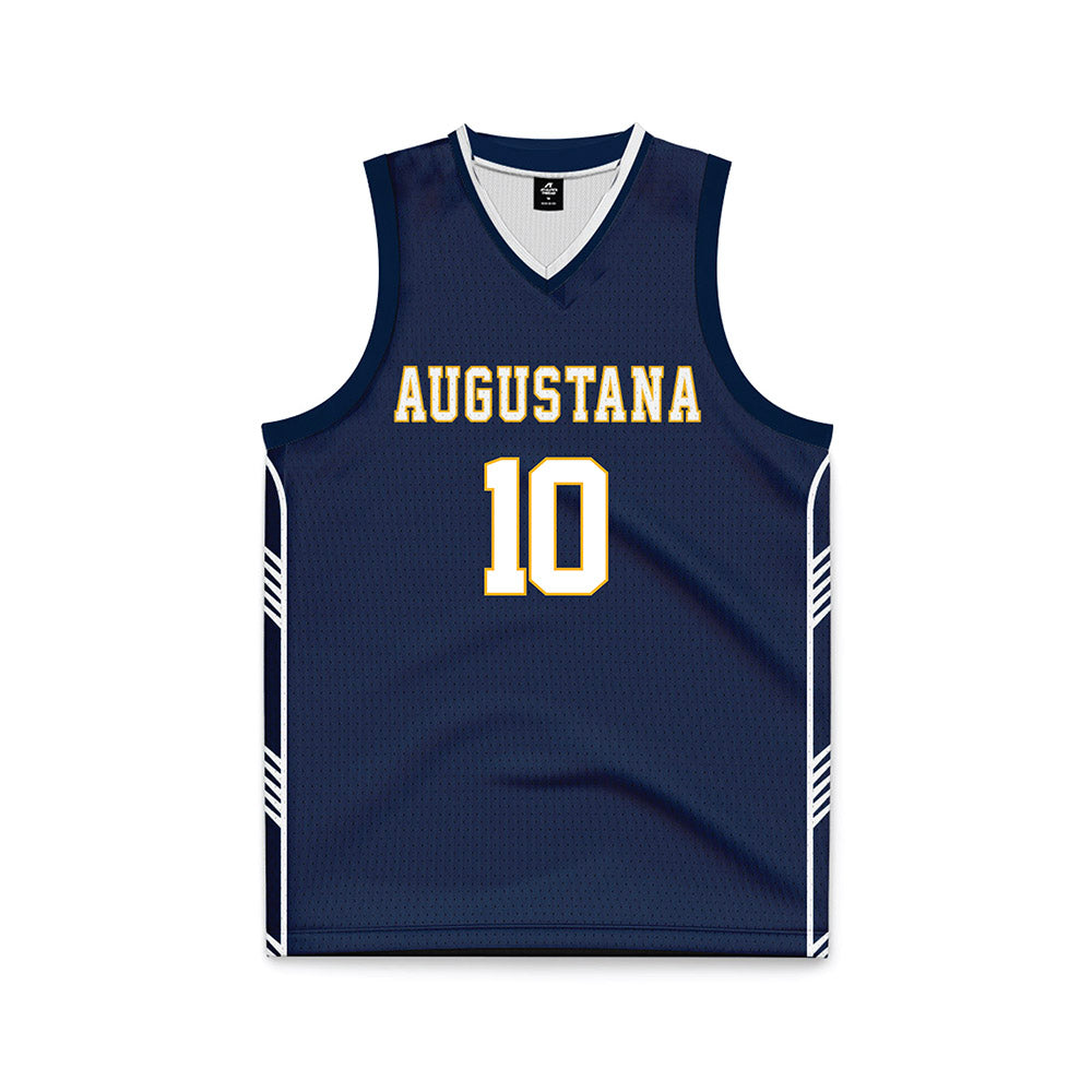 AU - NCAA Men's Basketball : Amari Westmoreland-Vendiola - Navy Basketball Jersey-0