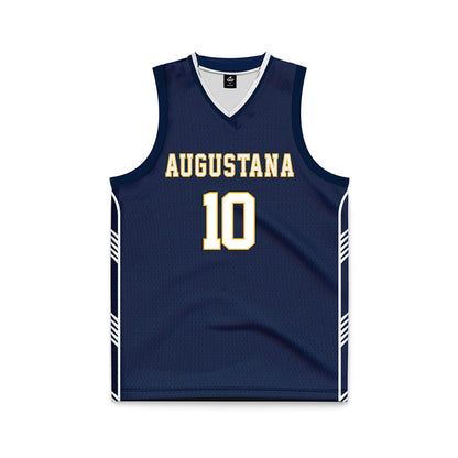 AU - NCAA Men's Basketball : Amari Westmoreland-Vendiola - Navy Basketball Jersey-0