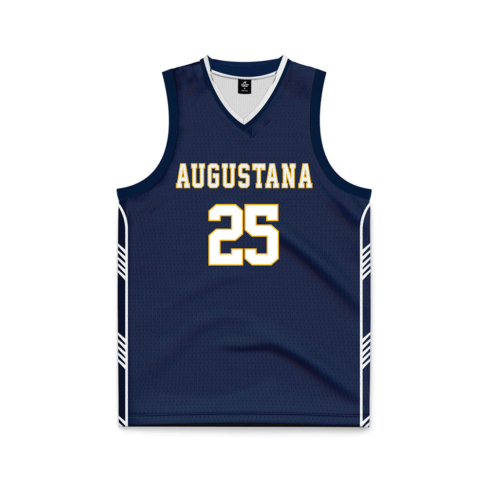 AU - NCAA Men's Basketball : Jack Hastreiter - Navy Basketball Jersey-0