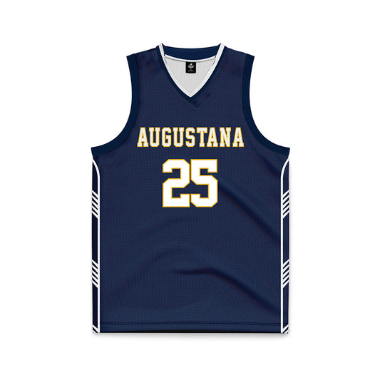 AU - NCAA Men's Basketball : Jack Hastreiter - Navy Basketball Jersey-0