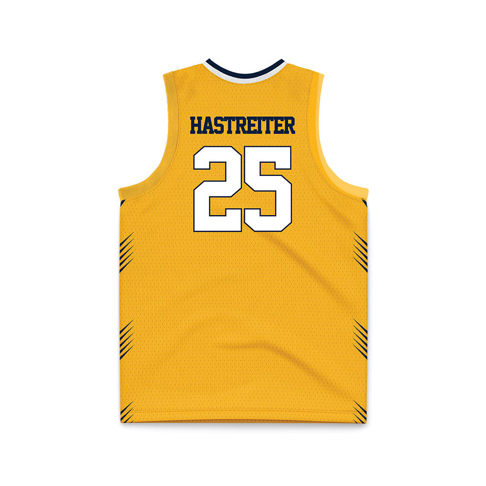 AU - NCAA Men's Basketball : Jack Hastreiter - Gold Basketball Jersey-1