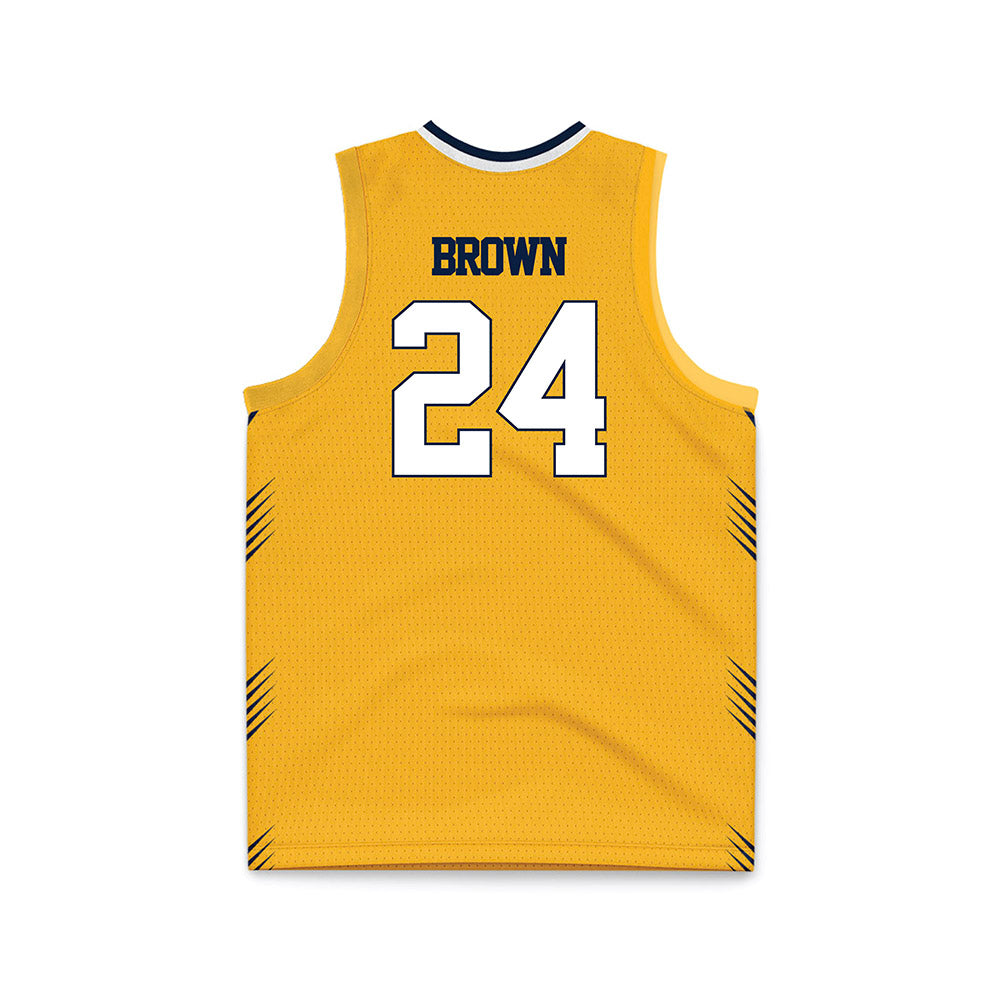 AU - NCAA Men's Basketball : Hayden Brown - Gold Basketball Jersey-1