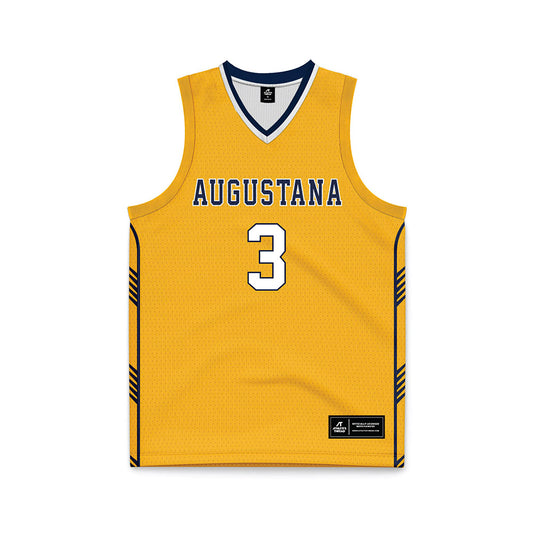 AU - NCAA Men's Basketball : Riley Johnson - Gold Basketball Jersey-0
