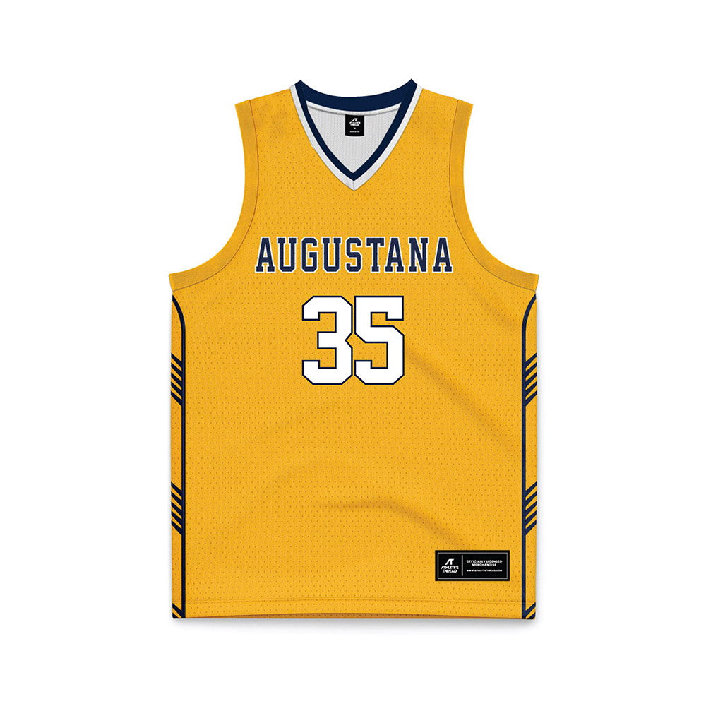 AU - NCAA Men's Basketball : Jacob Brandt - Gold Basketball Jersey