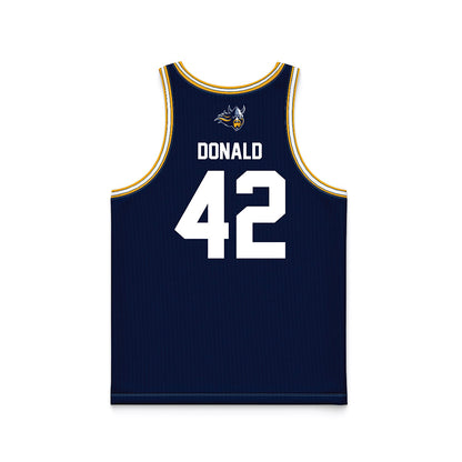 AU - NCAA Women's Basketball : Mia Donald - Navy Basketball Jersey-1