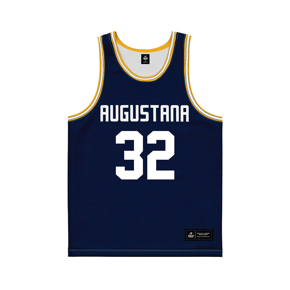 AU - NCAA Women's Basketball : Makinley Lawrenson - Navy Basketball Jersey-0