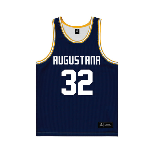 AU - NCAA Women's Basketball : Makinley Lawrenson - Navy Basketball Jersey-0