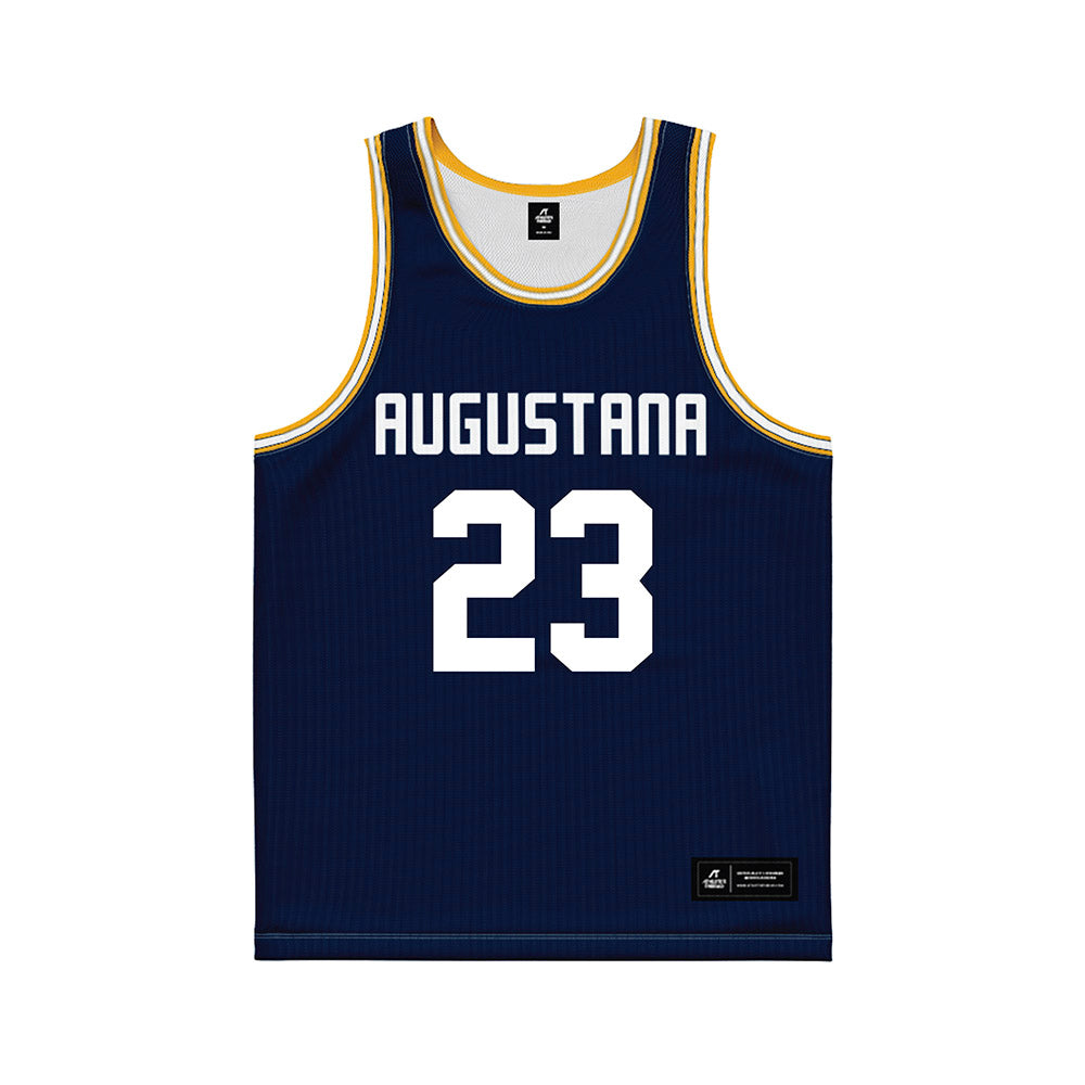 AU - NCAA Women's Basketball : Isabella Sanneh - Navy Basketball Jersey-0