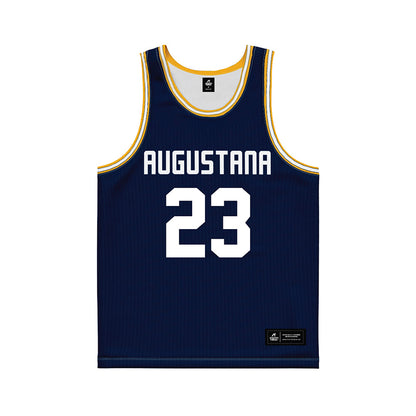 AU - NCAA Women's Basketball : Isabella Sanneh - Navy Basketball Jersey-0