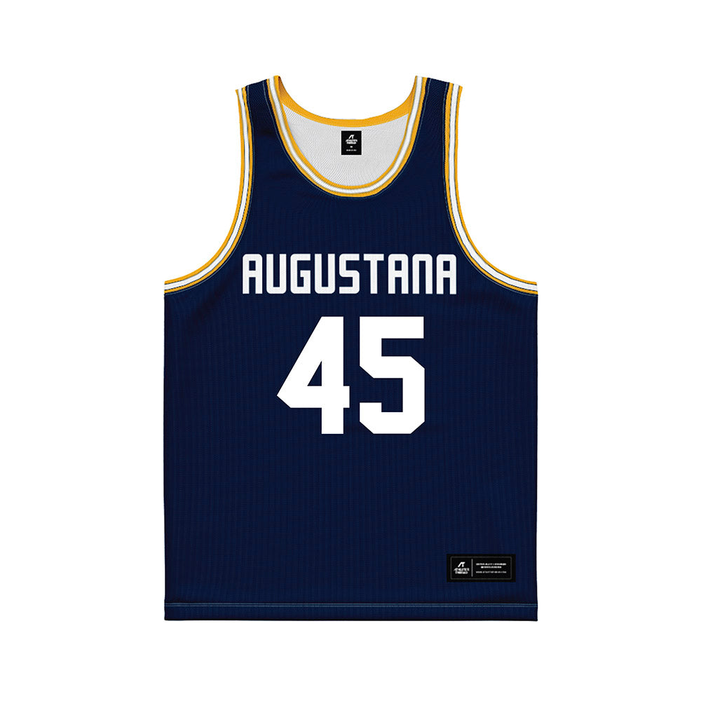 AU - NCAA Women's Basketball : Greta Dillinger - Navy Basketball Jersey-0