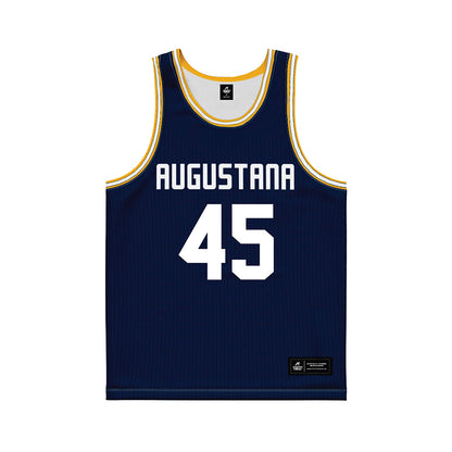 AU - NCAA Women's Basketball : Greta Dillinger - Navy Basketball Jersey-0