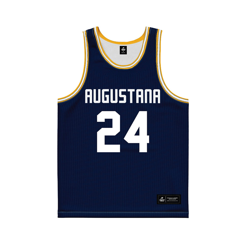 AU - NCAA Women's Basketball : Kristin Edmonds - Navy Basketball Jersey-0