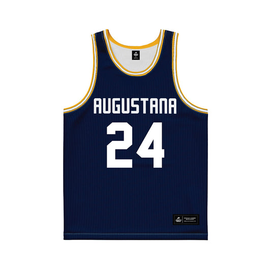 AU - NCAA Women's Basketball : Kristin Edmonds - Navy Basketball Jersey-0