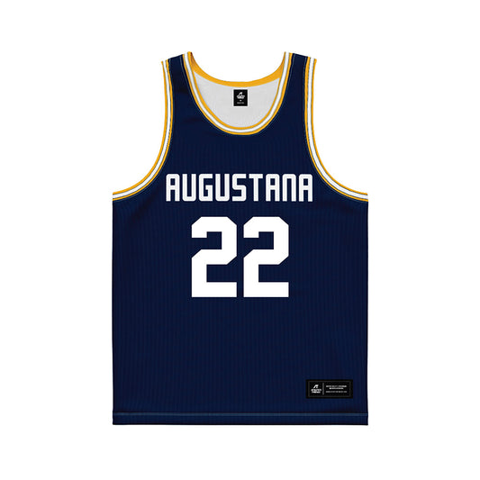 AU - NCAA Women's Basketball : Ava Pautz - Navy Basketball Jersey-0