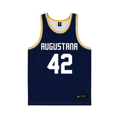 AU - NCAA Women's Basketball : Mia Donald - Navy Basketball Jersey-0