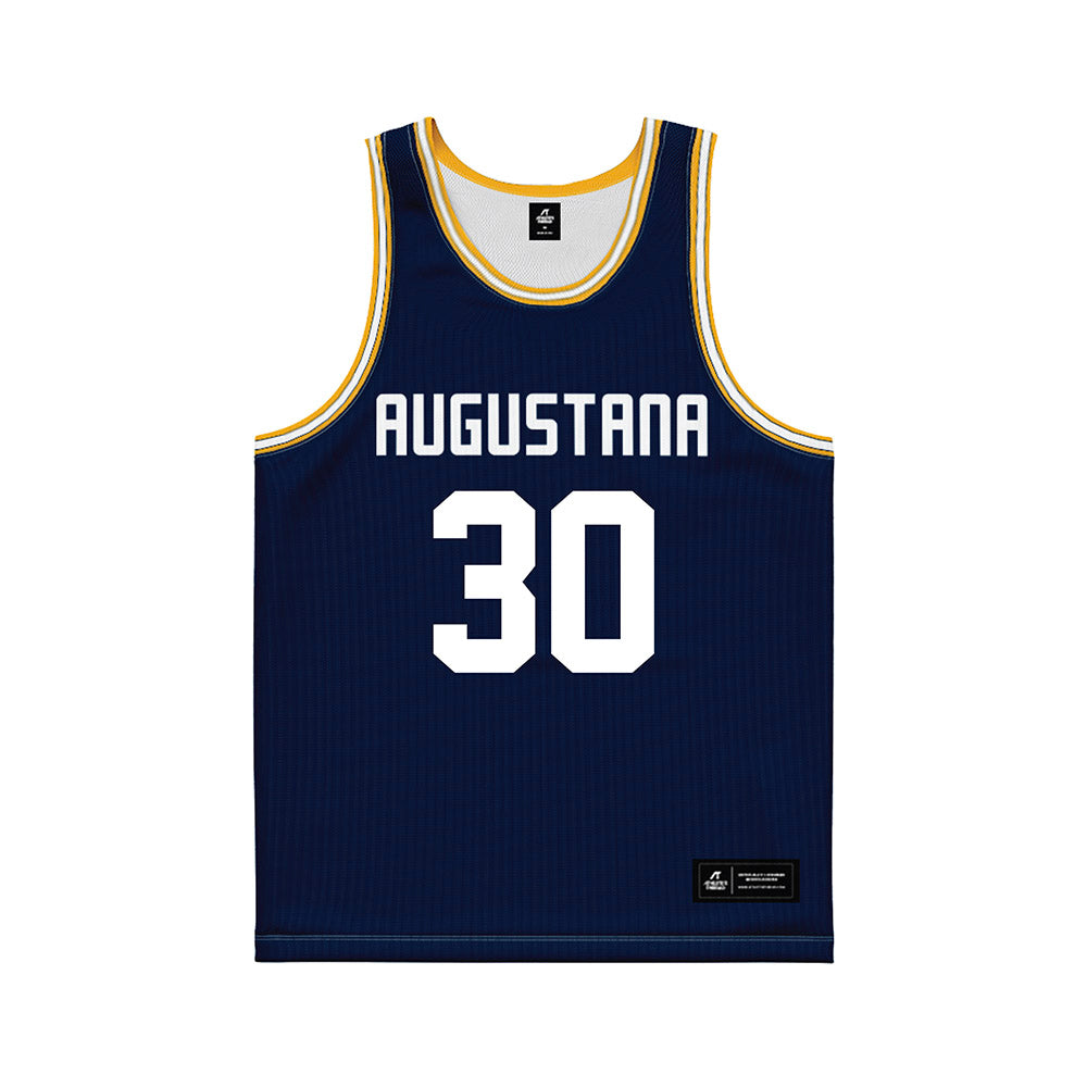 AU - NCAA Women's Basketball : Maliyah Elliott - Navy Basketball Jersey-0