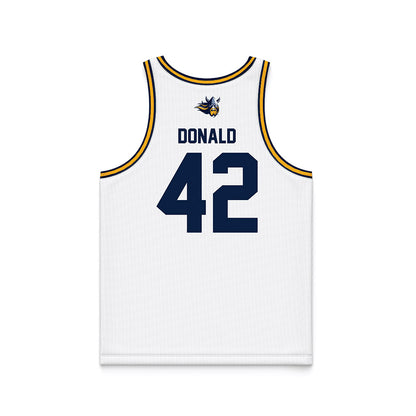 AU - NCAA Women's Basketball : Mia Donald - White Basketball Jersey-1