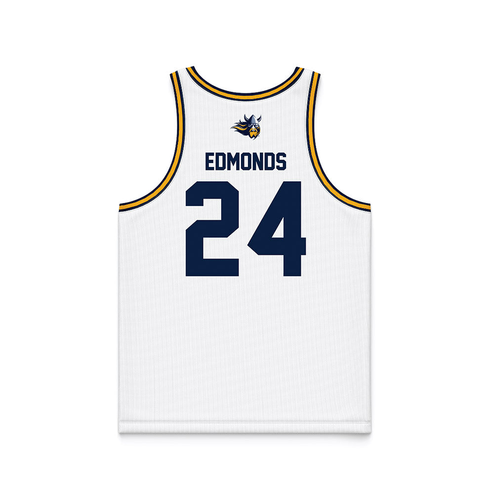 AU - NCAA Women's Basketball : Kristin Edmonds - White Basketball Jersey-1
