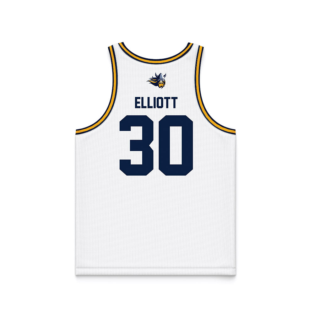 AU - NCAA Women's Basketball : Maliyah Elliott - White Basketball Jersey-1
