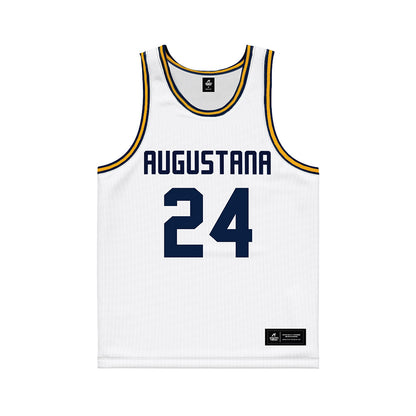 AU - NCAA Women's Basketball : Kristin Edmonds - White Basketball Jersey-0
