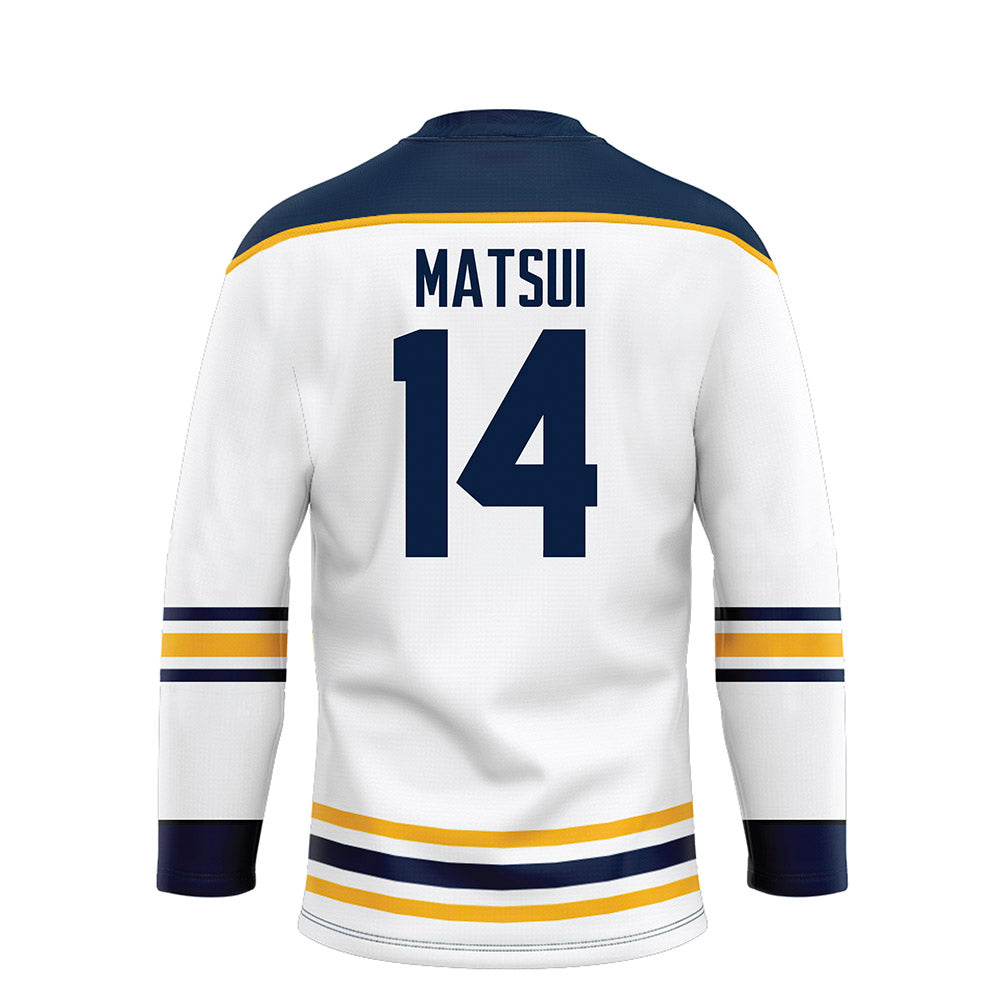 AU - NCAA Men's Ice Hockey : Payton Matsui - White Hockey Jersey-1