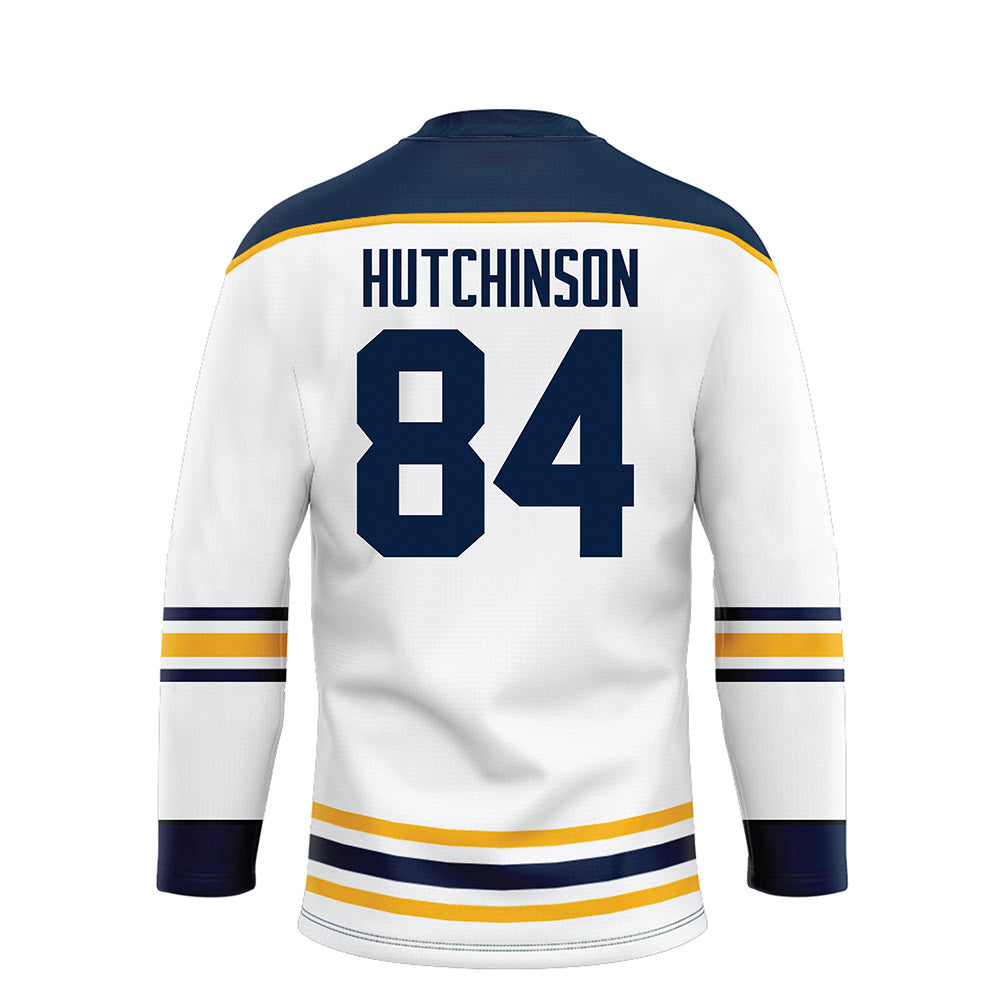 AU - NCAA Men's Ice Hockey : Jeff Hutchinson - White Hockey Jersey