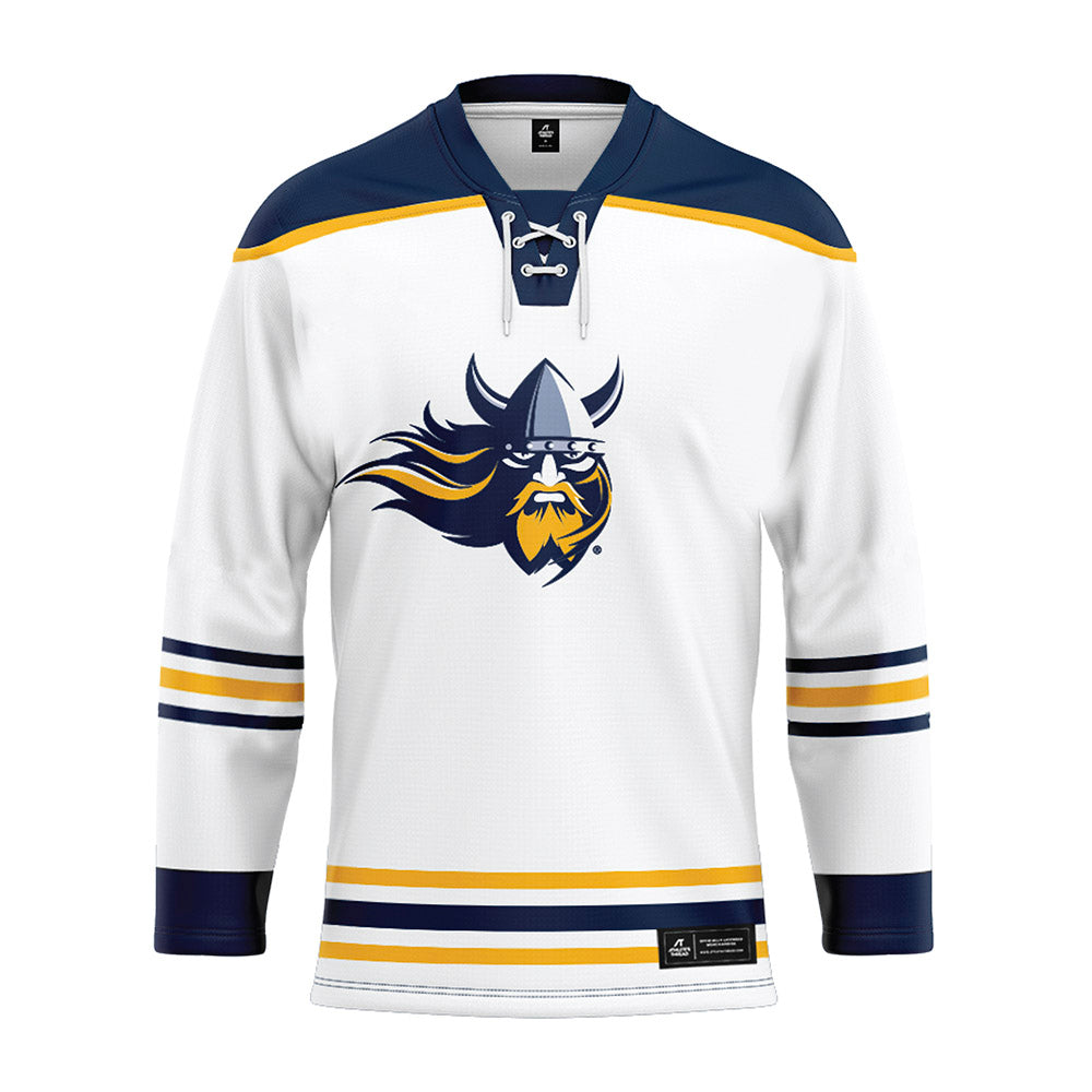 AU - NCAA Men's Ice Hockey : Christian Manz - White Hockey Jersey