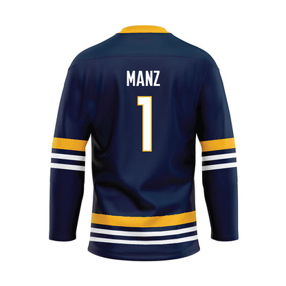 AU - NCAA Men's Ice Hockey : Christian Manz - Navy Hockey Jersey