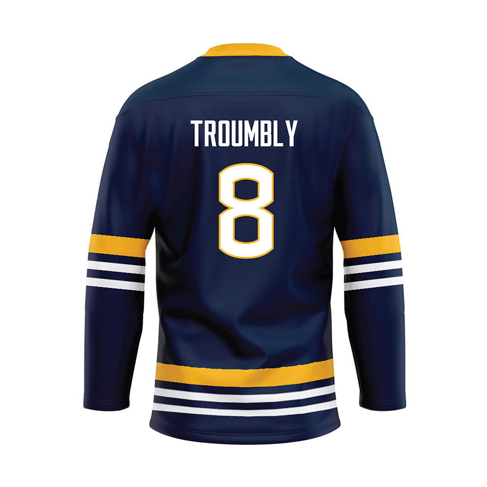 AU - NCAA Men's Ice Hockey : Ben Troumbly - Navy Hockey Jersey-1