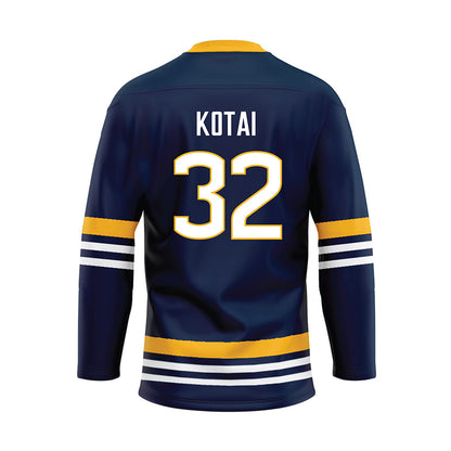 AU - NCAA Men's Ice Hockey : Josh Kotai - Navy Hockey Jersey-1