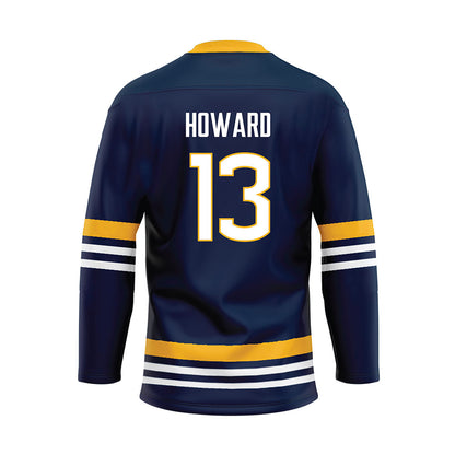 AU - NCAA Men's Ice Hockey : Will Howard - Navy Hockey Jersey-1