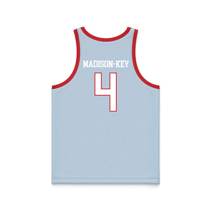 LA Tech - NCAA Women's Basketball : Joy Madison-Key - Blue Basketball Jersey-1